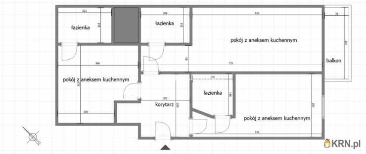 3 pokojowe, Mieszkanie  na sprzedaż, Kraków, Bieńczyce, ul. Jagiellońskie