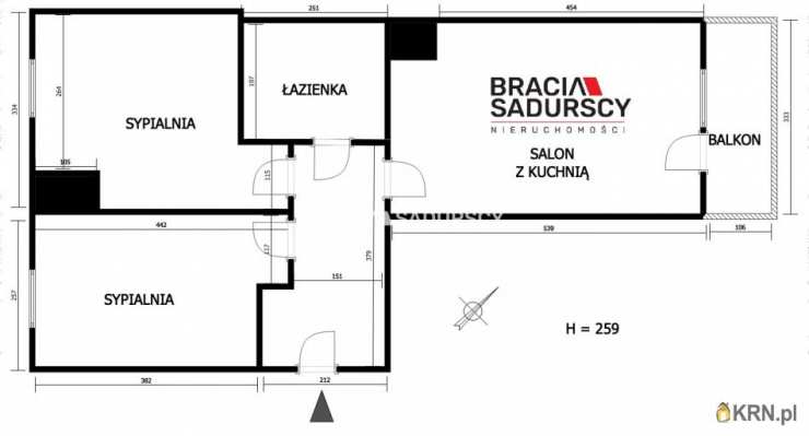 3 pokojowe, Mieszkanie  na sprzedaż, Kraków, Bieżanów-Prokocim/Prokocim, ul. Republiki Korczakowskiej