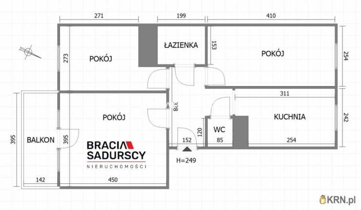 3 pokojowe, Kraków, Czyżyny, ul. S. Skarżyńskiego, Mieszkanie  na sprzedaż