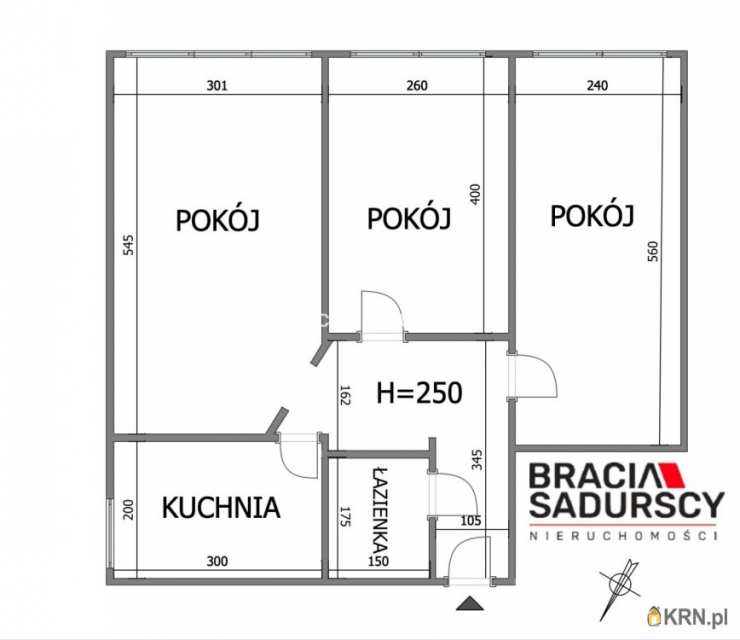 3 pokojowe, Mieszkanie  na sprzedaż, Kraków, Prądnik Biały/Azory, ul. W. E. Radzikowskiego