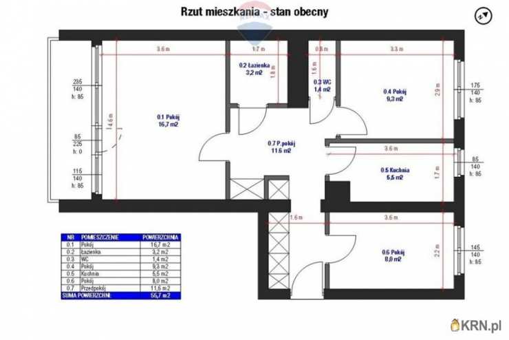 Mieszkanie  na sprzedaż, 3 pokojowe, Kraków, Podgórze Duchackie, ul. 