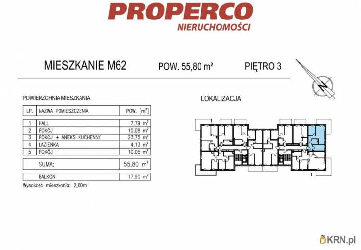 PROPERCO Sp. z o.o. Sp. k. , Mieszkanie  na sprzedaż, Kielce, ul. Solidarności