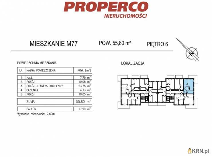 PROPERCO Sp. z o.o. Sp. k. , Mieszkanie  na sprzedaż, Kielce, ul. Solidarności