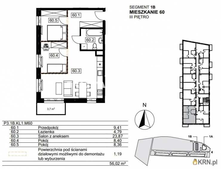 Kraków, Bieżanów-Prokocim/Złocień, ul. Agatowa, Mieszkanie  na sprzedaż, 3 pokojowe