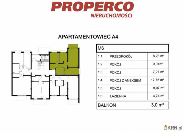 4 pokojowe, Pińczów, ul. , Mieszkanie  na sprzedaż