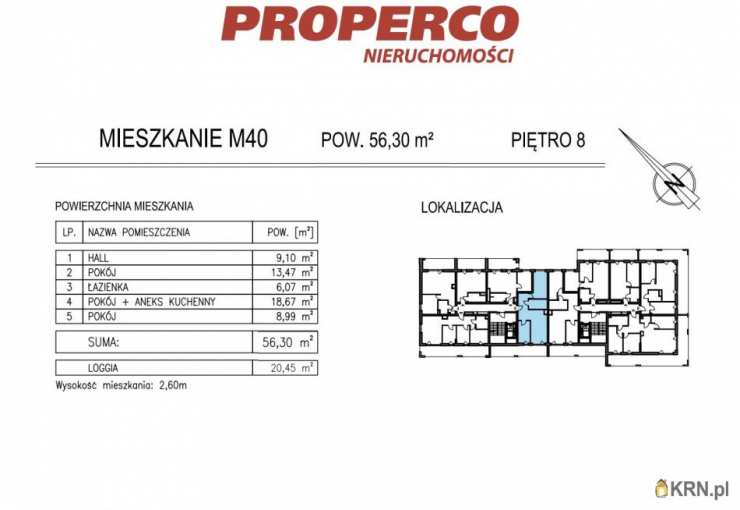 PROPERCO Sp. z o.o. Sp. k. , Mieszkanie  na sprzedaż, Kielce, ul. Solidarności