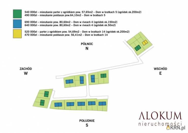 3 pokojowe, Niepołomice, ul. , Mieszkanie  na sprzedaż