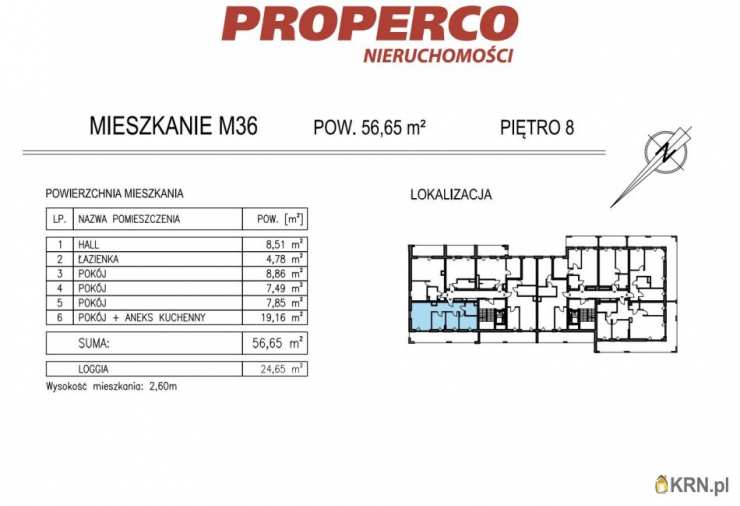 PROPERCO Sp. z o.o. Sp. k. , Mieszkanie  na sprzedaż, Kielce, ul. Solidarności