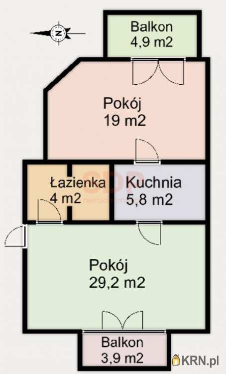 Wrocław, Krzyki/Huby, ul. Gajowa, 2 pokojowe, Mieszkanie  na sprzedaż