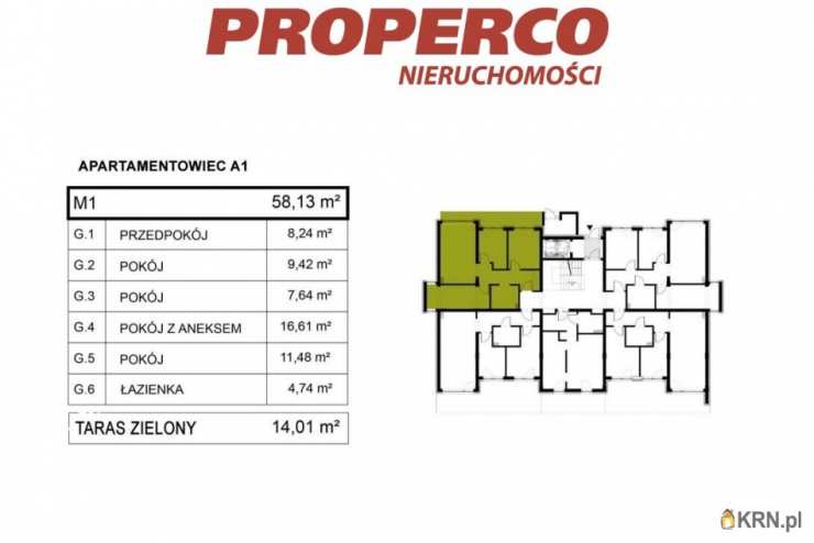 4 pokojowe, Pińczów, ul. , Mieszkanie  na sprzedaż