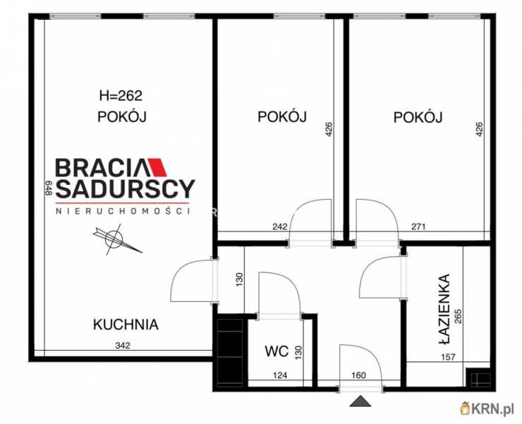 Kraków, Podgórze/Stare Podgórze, ul. Podskale, Mieszkanie  na sprzedaż, 3 pokojowe