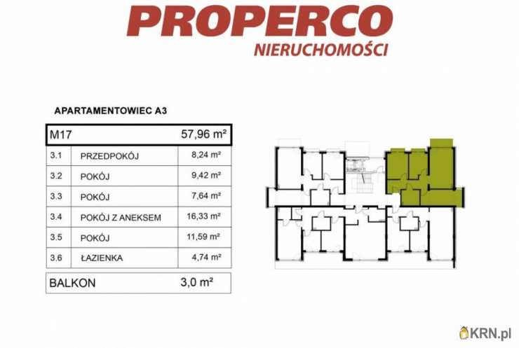 4 pokojowe, Pińczów, ul. , Mieszkanie  na sprzedaż