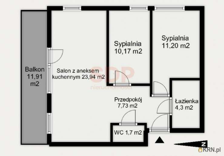 Wrocław, Psie Pole/Kleczków, ul. J. Conrada-Korzeniowskiego, Mieszkanie  na sprzedaż, 3 pokojowe