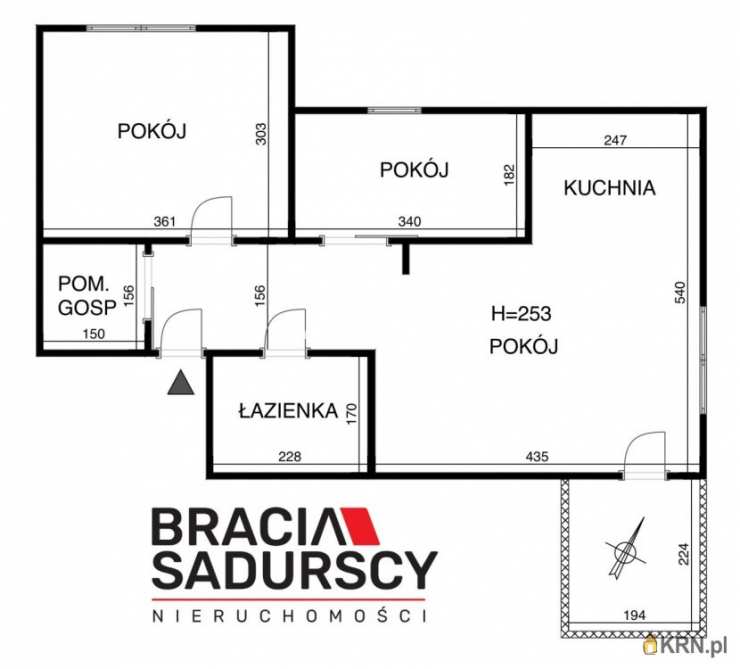 Kraków, Swoszowice/Kliny Borkowskie, ul. Borkowska, Mieszkanie  na sprzedaż, 3 pokojowe