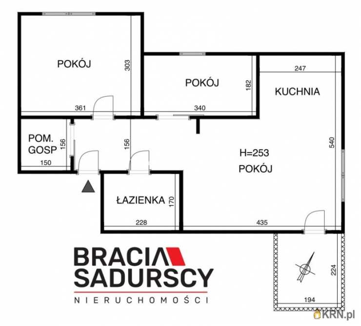 Mieszkanie  na sprzedaż, Kraków, Swoszowice/Kliny Borkowskie, ul. Borkowska, 3 pokojowe