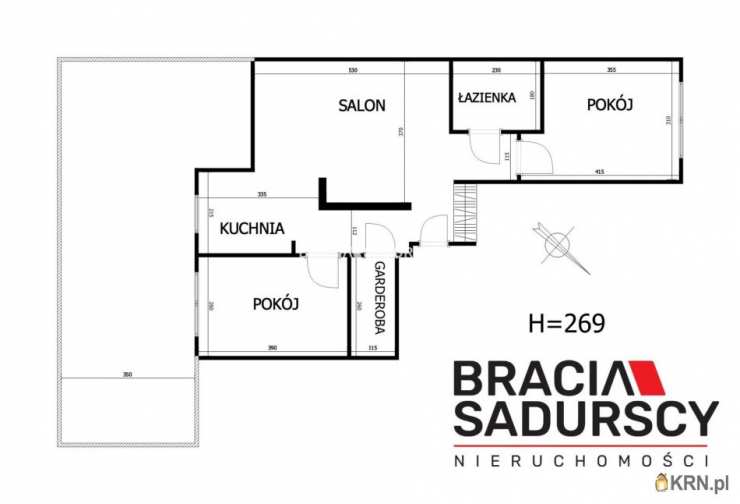 Kraków, Prądnik Czerwony, ul. K. Chałupnika, Mieszkanie  na sprzedaż, 3 pokojowe