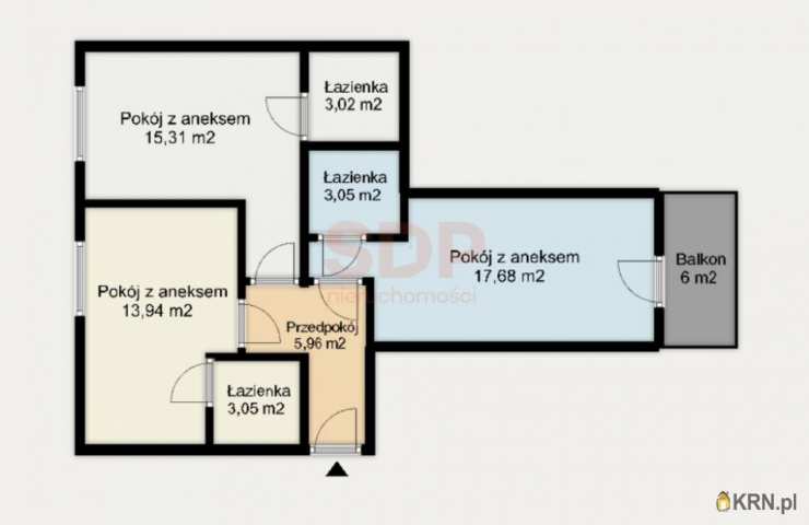 3 pokojowe, Wrocław, Śródmieście, ul. Mieszczańska, Mieszkanie  na sprzedaż