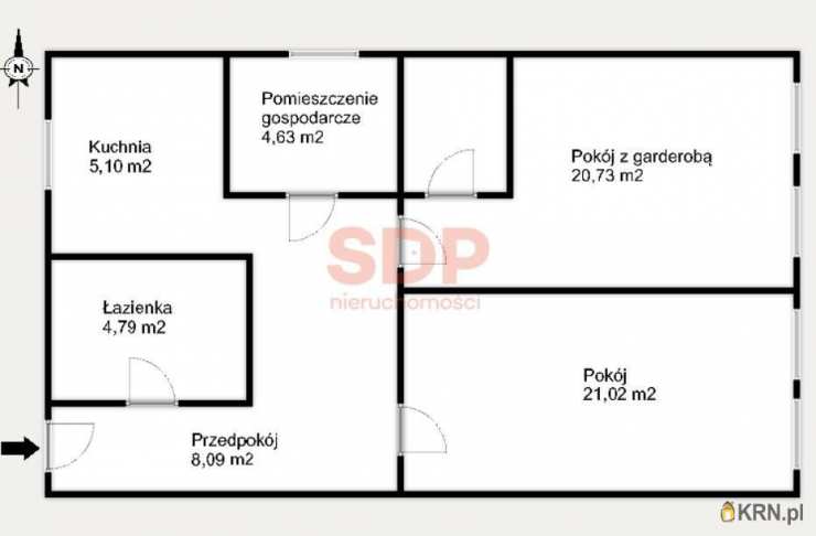 2 pokojowe, Wrocław, Śródmieście, ul. B. Prusa, Mieszkanie  na sprzedaż