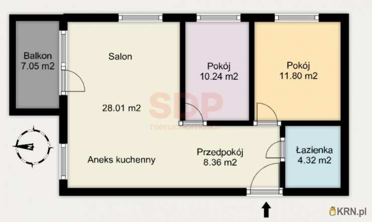 3 pokojowe, Wrocław, Psie Pole/Kleczków, ul. Kleczkowska, Mieszkanie  na sprzedaż