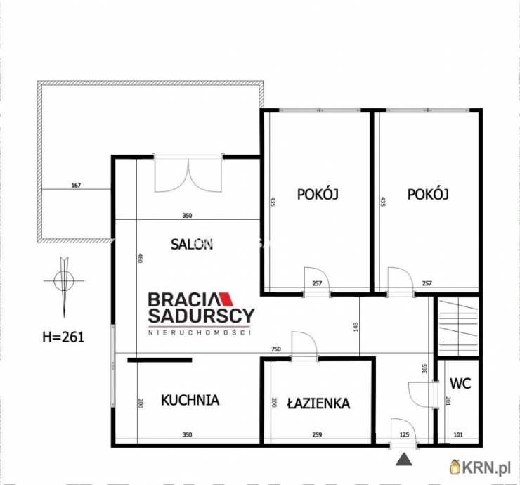 3 pokojowe, Kraków, Prądnik Biały, ul. J. Chełmońskiego, Mieszkanie  na sprzedaż