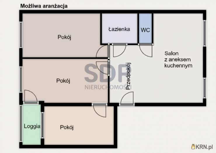 4 pokojowe, Mieszkanie  na sprzedaż, Wrocław, Psie Pole, ul. Poleska