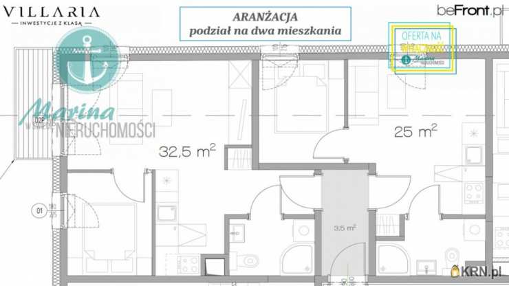 3 pokojowe, Gdynia, Grabówek, ul. H. Kołłątaja, Mieszkanie  na sprzedaż