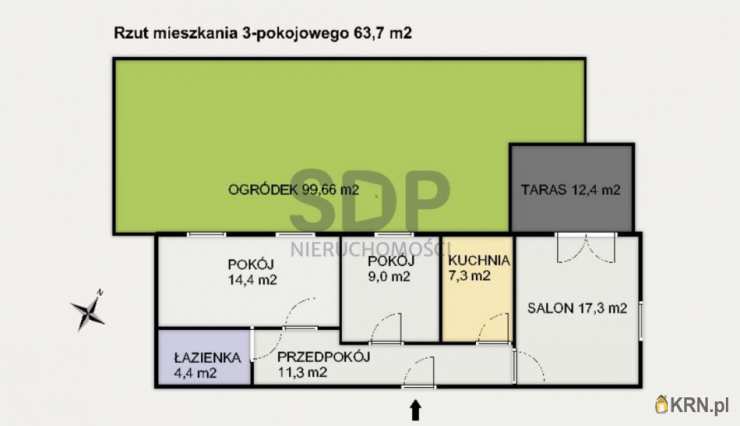 Wrocław, Krzyki, ul. Racławicka, Mieszkanie  na sprzedaż, 3 pokojowe