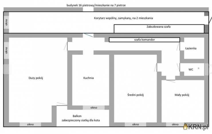 Mieszkanie  na sprzedaż, Wrocław, Fabryczna/Nowy Dwór, ul. Wojrowicka, 3 pokojowe