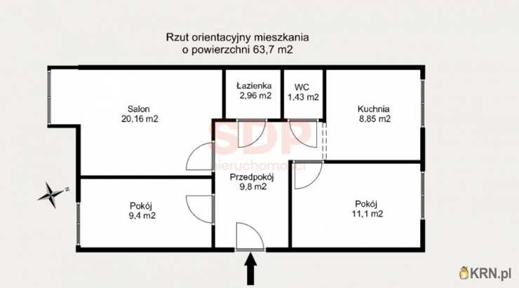 Wrocław, Krzyki/Partynice, ul. Zefirowa, 3 pokojowe, Mieszkanie  na sprzedaż