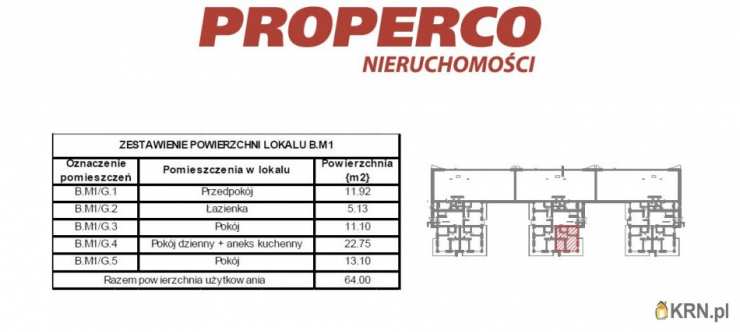 PROPERCO Sp. z o.o. Sp. k. , Mieszkanie  na sprzedaż, Busko-Zdrój, ul. L. Waryńskiego