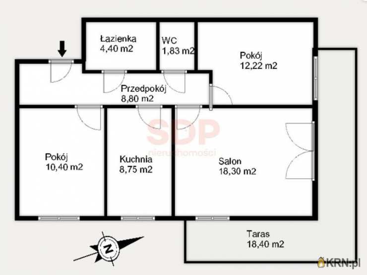 3 pokojowe, Mieszkanie  na sprzedaż, Wrocław, Fabryczna/Stabłowice, ul. Stabłowicka