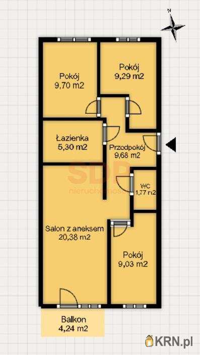 Mieszkanie  na sprzedaż, 4 pokojowe, Wrocław, Krzyki, ul. Braterska