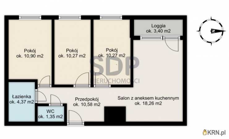 4 pokojowe, Wrocław, Psie Pole/Zakrzów, ul. Zatorska, Mieszkanie  na sprzedaż