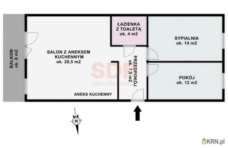 SDP Nieruchomości, Mieszkanie  na sprzedaż, Wrocław, Fabryczna/Stabłowice, ul. 