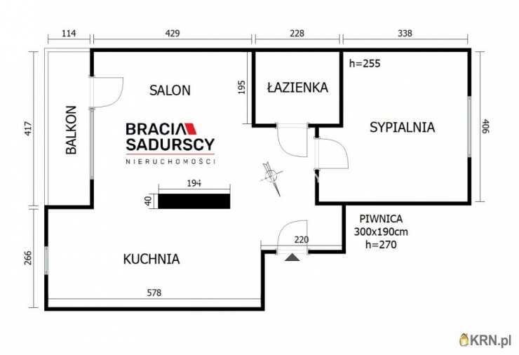 Kraków, Prądnik Biały, ul. Białoprądnicka, Mieszkanie  na sprzedaż, 2 pokojowe