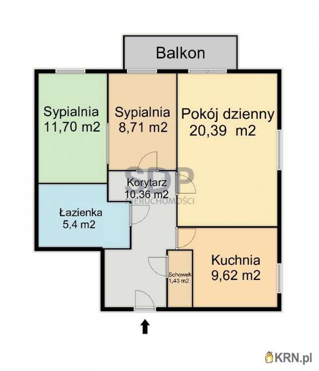 3 pokojowe, Mieszkanie  na sprzedaż, Wrocław, Psie Pole, ul. Gorlicka