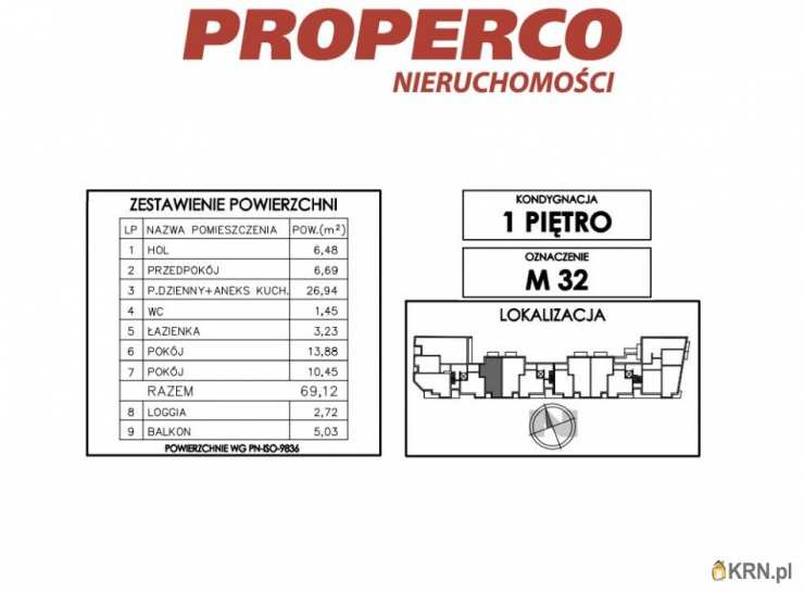 3 pokojowe, Kielce, Uroczysko, ul. Klonowa, Mieszkanie  na sprzedaż