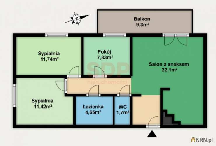 Mieszkanie  na sprzedaż, 4 pokojowe, Wrocław, Fabryczna/Stabłowice, ul. Stabłowicka