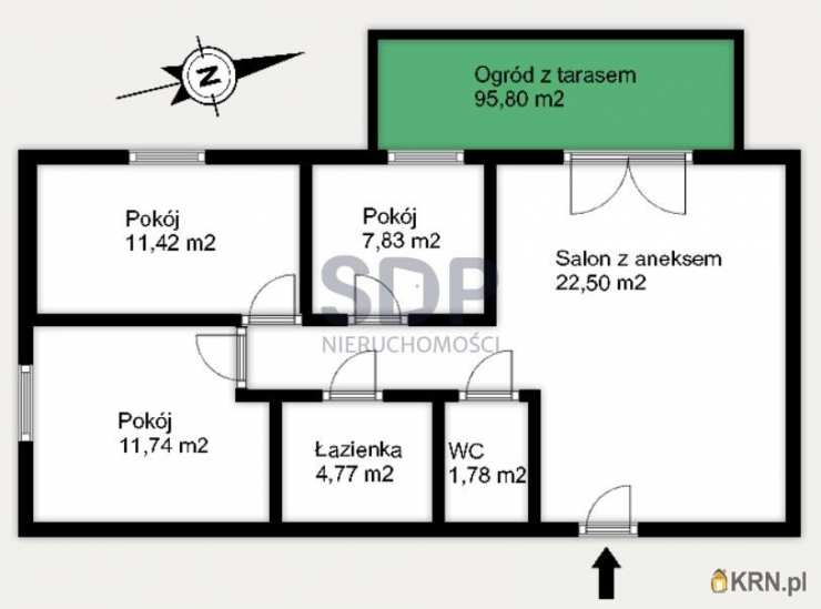 4 pokojowe, Mieszkanie  na sprzedaż, Wrocław, Fabryczna/Stabłowice, ul. Stabłowicka