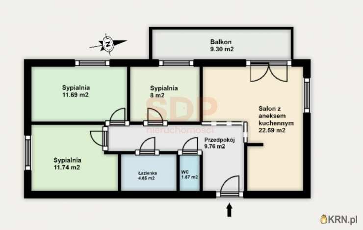 Mieszkanie  na sprzedaż, 4 pokojowe, Wrocław, Fabryczna/Stabłowice, ul. Stabłowicka