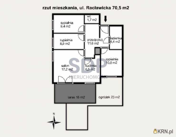 SDP Nieruchomości, Mieszkanie  na sprzedaż, Wrocław, Krzyki, ul. Racławicka