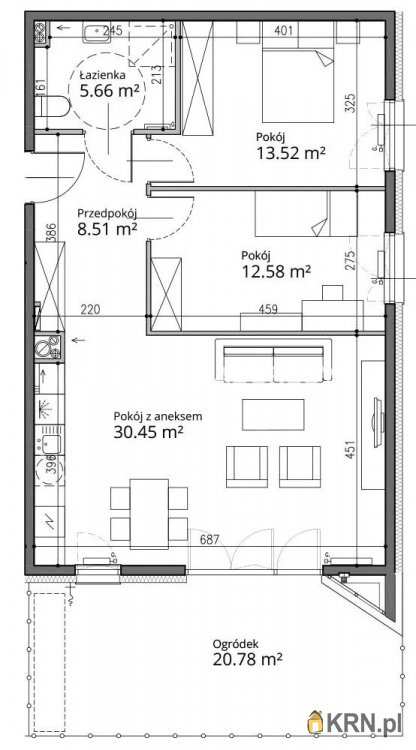 3 pokojowe, Kraków, Bronowice/Bronowice Małe, ul. Armii Krajowej, Mieszkanie  na sprzedaż