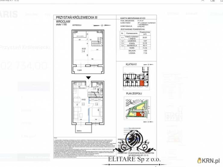 Elitare Sp. z o.o.   , Mieszkanie  na sprzedaż, Wrocław, Fabryczna, ul. 