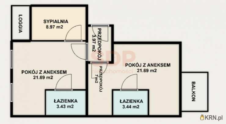 3 pokojowe, Mieszkanie  na sprzedaż, Wrocław, Śródmieście, ul. Kępa Mieszczańska