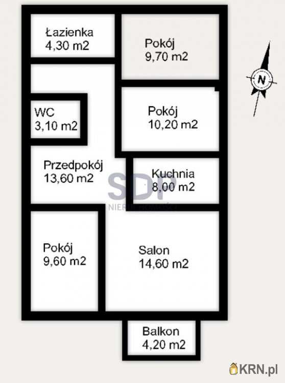 4 pokojowe, Mieszkanie  na sprzedaż, Wrocław, Krzyki/Księże Wielkie, ul. Opolska