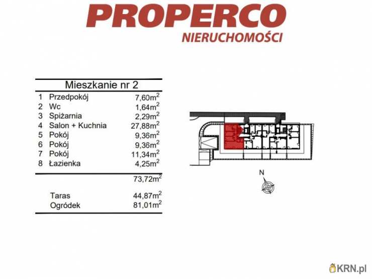 4 pokojowe, Mieszkanie  na sprzedaż, Kielce, Baranówek, ul. 