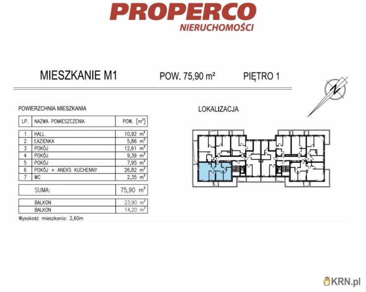 PROPERCO Sp. z o.o. Sp. k. , Mieszkanie  na sprzedaż, Kielce, ul. Solidarności