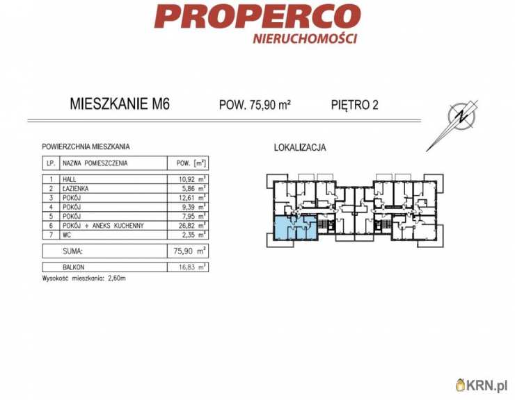 PROPERCO Sp. z o.o. Sp. k. , Mieszkanie  na sprzedaż, Kielce, ul. Solidarności