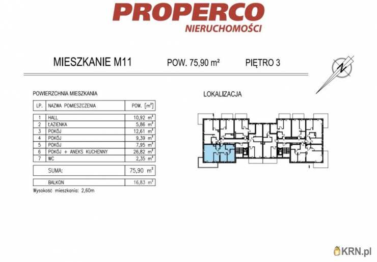 PROPERCO Sp. z o.o. Sp. k. , Mieszkanie  na sprzedaż, Kielce, ul. Solidarności