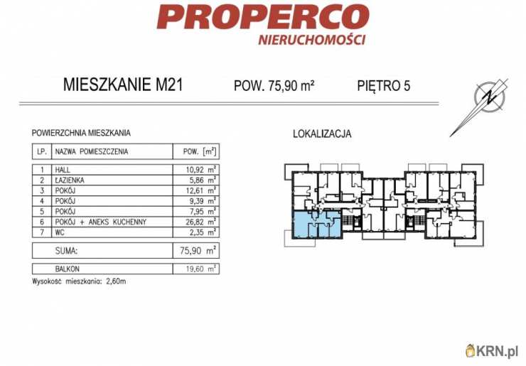 PROPERCO Sp. z o.o. Sp. k. , Mieszkanie  na sprzedaż, Kielce, ul. Solidarności